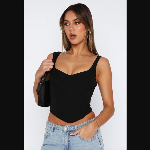 White Fox Forever Feels Bustier Black - Size M - Picture 2 of 13